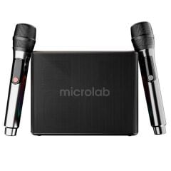 Microlab M60 Vega 100W RGB 2 Adet Kablosuz Mikrofonlu Bluetooth Karaoke Hoparlör (15.000mAh Batarya)