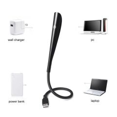 PowerMaster PM-24561 14 Ledli Siyah Esnek Usb Led Lamba