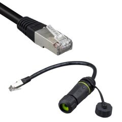PowerMaster PM-24593 Erkek - Dişi IP68 Su Geçirmez RJ45 Konnektör