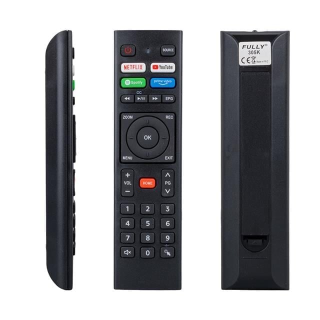 Telenova Netflıx - Youtube - Spotify - Prime Video Tuşlu Ses Komutsuz Lcd Led TV Kumanda