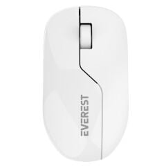 Everest SMW-973 USB Beyaz-Mavi 2.4Ghz 1200DPI Kablosuz Optik Mouse 5 Metre Menzilli