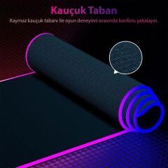 PowerMaster PM-25114 XL RGB Gaming Mouse Pad 14 Modlu