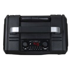 Shile SL-2017 50 Watt Taşınabilir Seyyar Aktif Amfi Hoparlör Kablosuz EL + Yaka Mikrofonlu USB+SD+BT Kumandalı