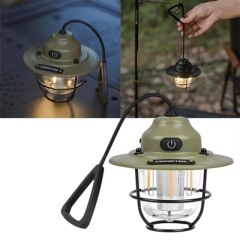 PowerMaster PM-25439 Nostaljik 3 Filament 6 Smd Kamp Çadır Lambası Ampul 1200mAh TYPE-C