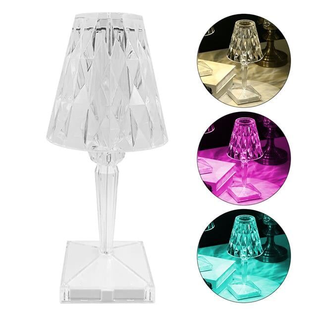 PowerMaster HA-1638 Dekoratif RGB LED'li Ambiyans Masa Gece Lambası Şarjlı Dokunmatik Tuşlu