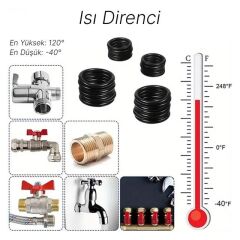 PowerMaster PM-28533 800 Parça Kauçuk Conta Halka Seti O-Ring Nitril NBR Su Geçirmez