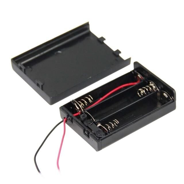 Powermaster  3'lü AA Kapaklı Switch'li Pil Yuvası (IC-233E)