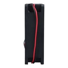 Class CF-241 DC12V 80x80x25mm Aksiyel Fan - 20cm Siyah-Kırmızı Güç Kablolu