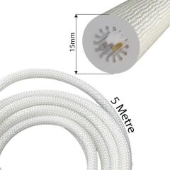 PowerMaster PM-26417 Animasyonlu Bluetooth Neon RGB Kumaş Örgülü Hortum Led 5 Metre 201 Modlu