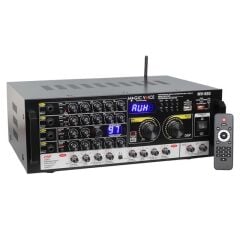 MagicVoice MV-550 2x100W USB/SD/Bluetooth 4 Mikrofon Girişli Stereo Mixer Amfi