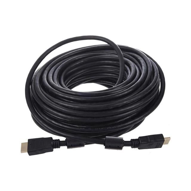 Fully G-507FS Plastik Düz Siyah 20 Metre Gold Poşetli Hdmi Kablo