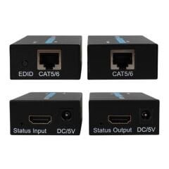 Powermaster HDMI To Cat5-Cat6 Extender 60 Metre Uzatıcı  PM-18232