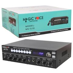 Magicvoice MV-510 50 Watt Usb-Sd-Bluetooth Girişli Hat Trafolu Ses Mixer