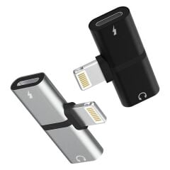Powermaster PM-18316 iPhone Lightning Şarj Kulaklık Çevirici Adaptör Jack