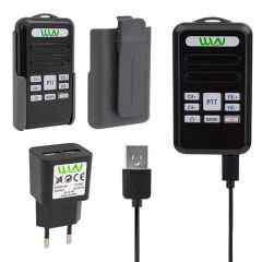 Wln KD-C80 3-5 Km 16 Kanal Radyolu Deprem Çantası İçin Mini Telsiz