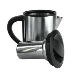 Crown CRW-2201 1800W 1.8 - 0.8 Litre Çelik Hazneli Çaycı Mutfak Kettle Demlikli Ve Süzgeçli Inox