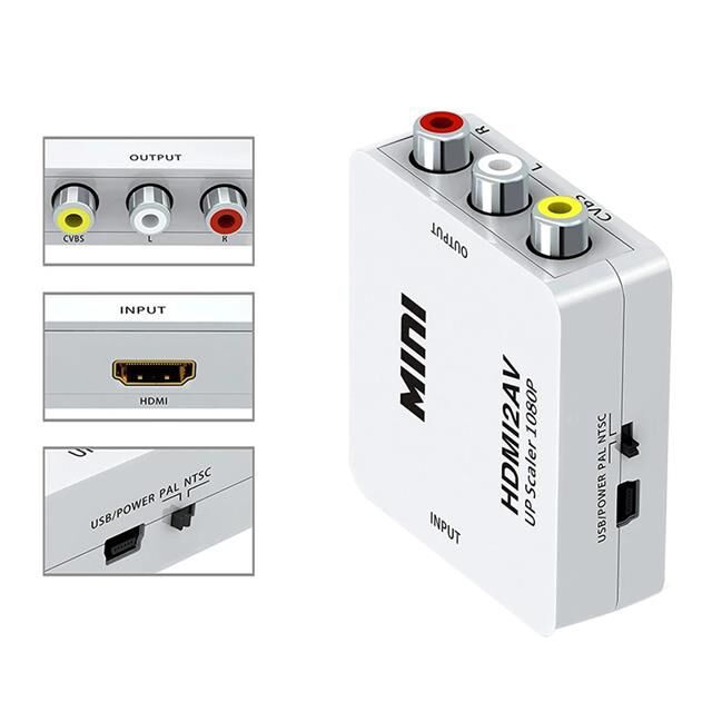 Fully G-573O HDMI To RCA Mini Model 1920x1080 Çevirici Konvertör