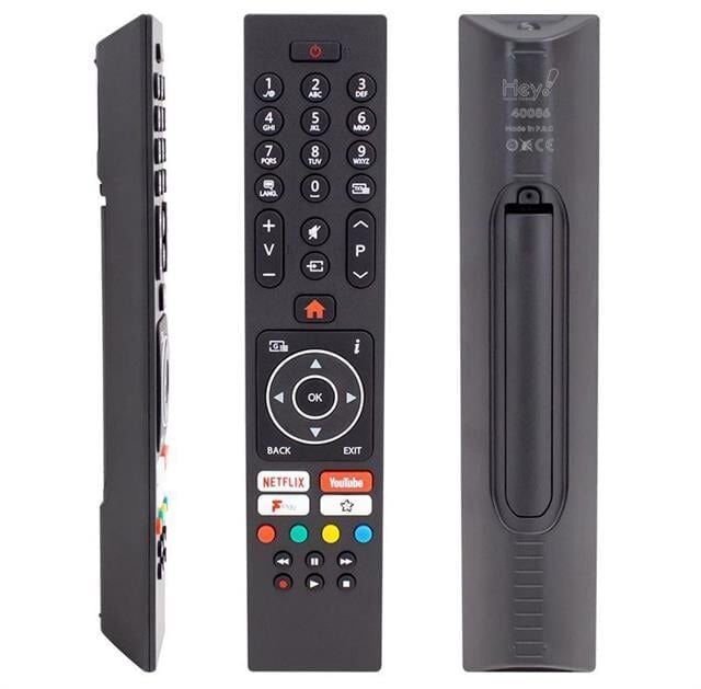 Hey Vestel Netflix Youtube Play Tuşlu Yazısız Lcd Led TV Kumanda