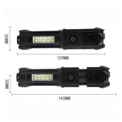 PowerMaster 109-B Zoomlu Flash Özellikli SMD ve Power LED’li Şarjlı Plastik Kasa El Feneri (Powerbank Özellikli)