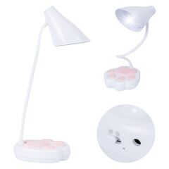 PowerMaster JF-1623 20 LED'li 2.5 Watt Şarjlı Esnek Masa Lambası (OM-114) - Dokunmatik ve USB Şarjlı