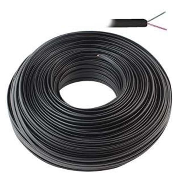 Lan LN-TEL33 Siyah 2'li Flat Köken 100 Metre Telefon Kablosu