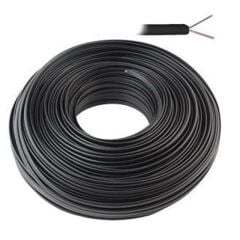 Lan LN-TEL33 Siyah 2'li Flat Köken 100 Metre Telefon Kablosu